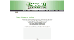 Desktop Screenshot of campinglapaoute.com