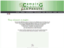 Tablet Screenshot of campinglapaoute.com
